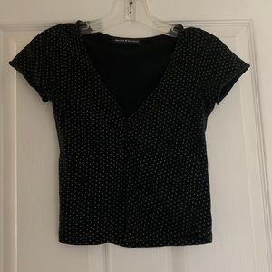 Brandy Melville polka dot Gina top